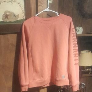 Carhartt Peach Sweatshirt with Sleeve Logo